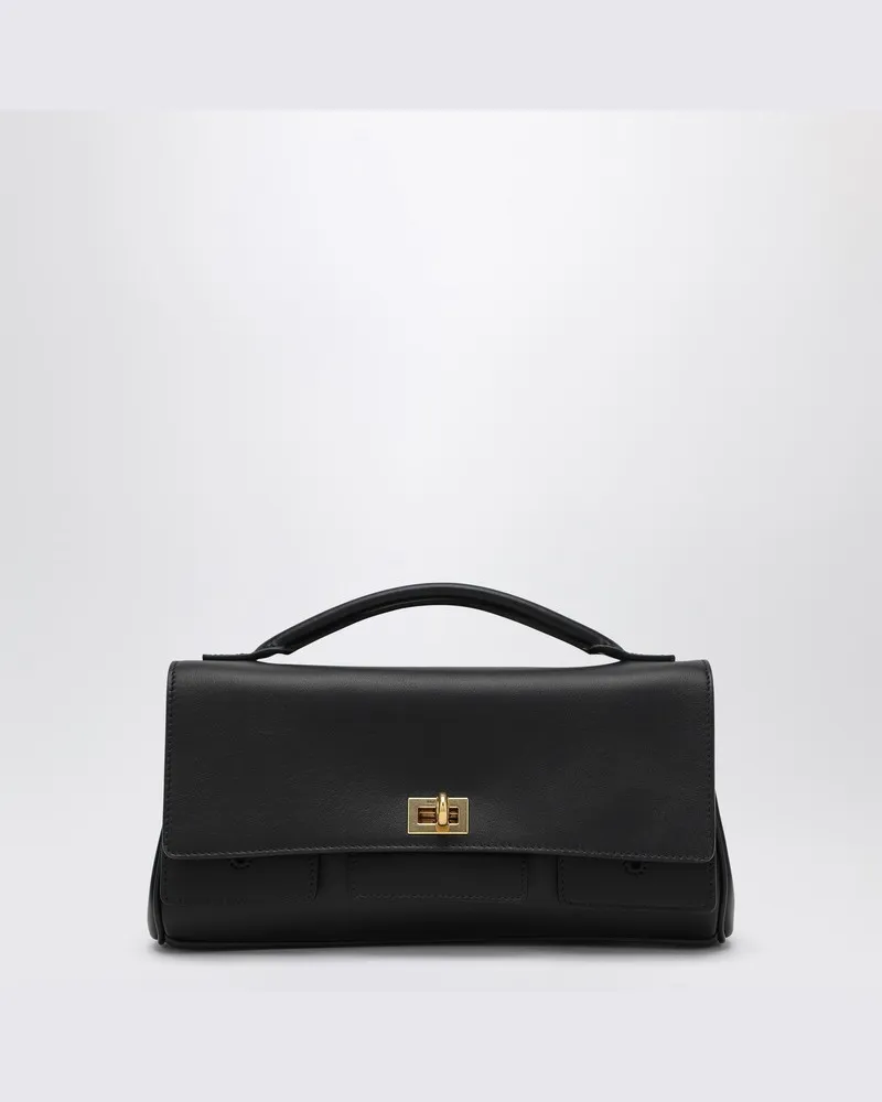 Balenciaga Kleine schwarze Umhängetasche Bel Air Schwarz