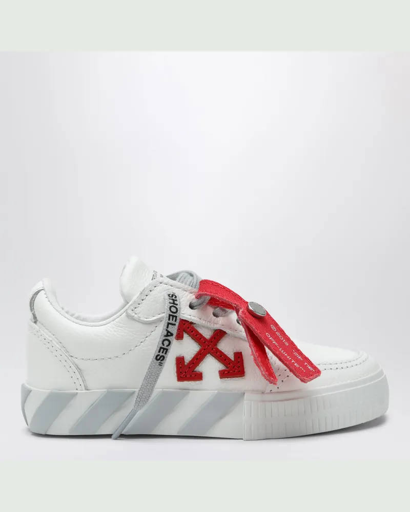 OFF-WHITE Vulcanized Sneaker in Weiß/Grau/Rot White