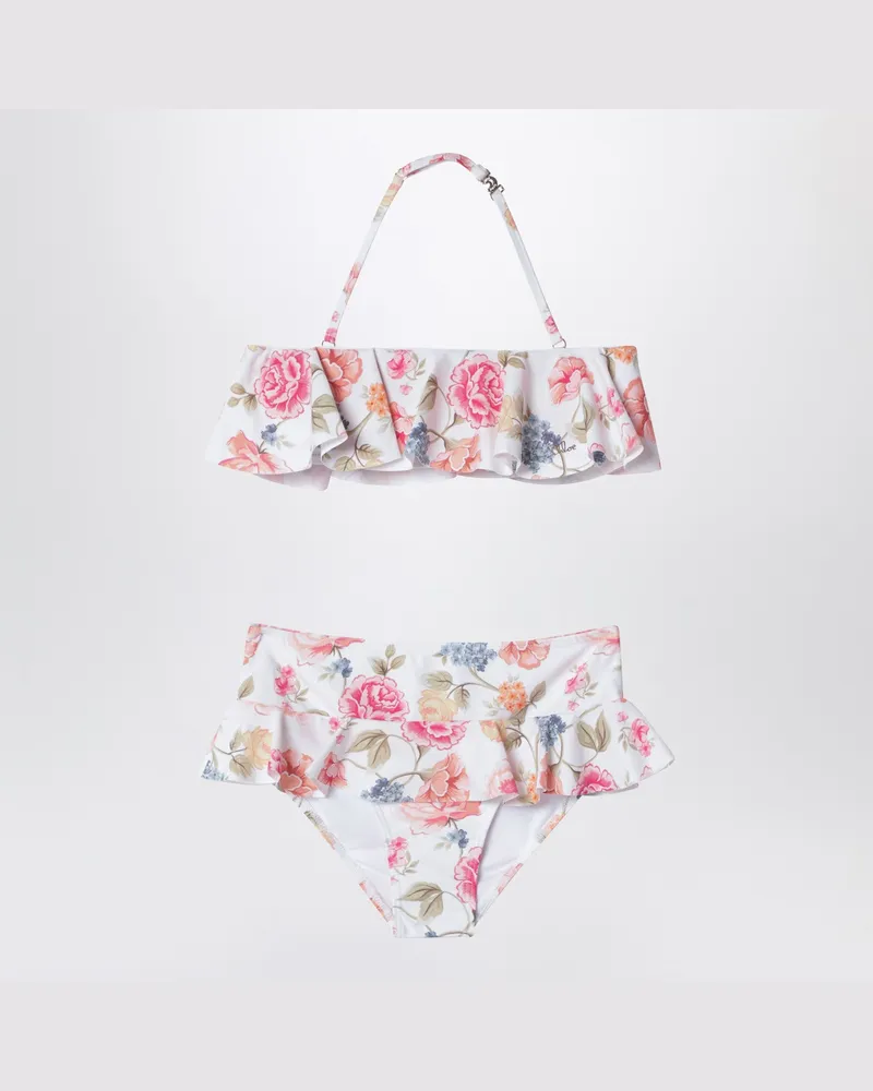 Chloé Rosa Bikini mit Blumenprint Multicolor