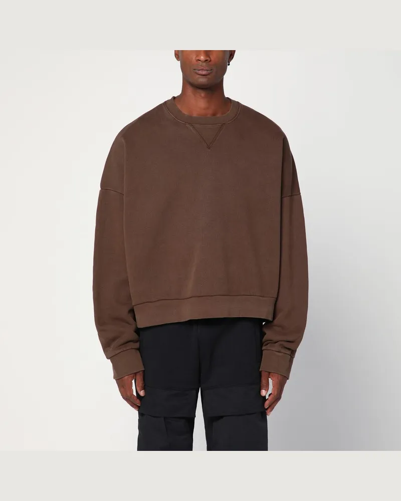 Entire Studios Brauner Hoodie aus Baumwolle Braun