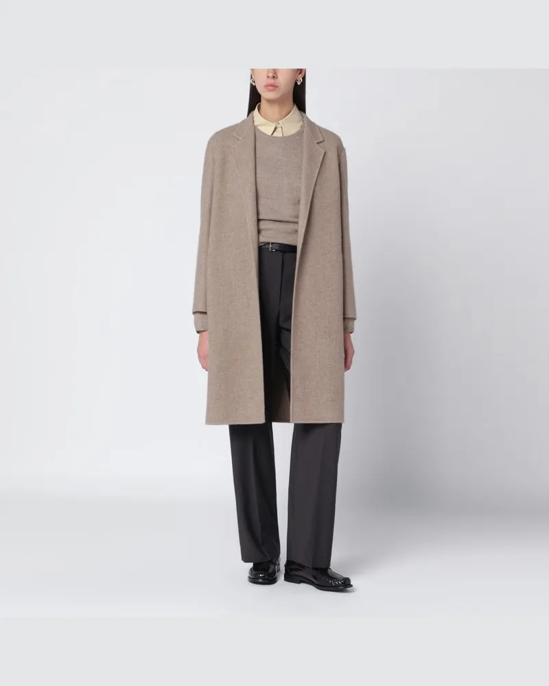 The Row Beigefarbener Mantel aus Kaschmir Beige