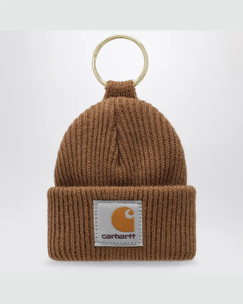 Carhartt WIP Mini Watch Hat Schlüsselanhänger hellbraun Brown