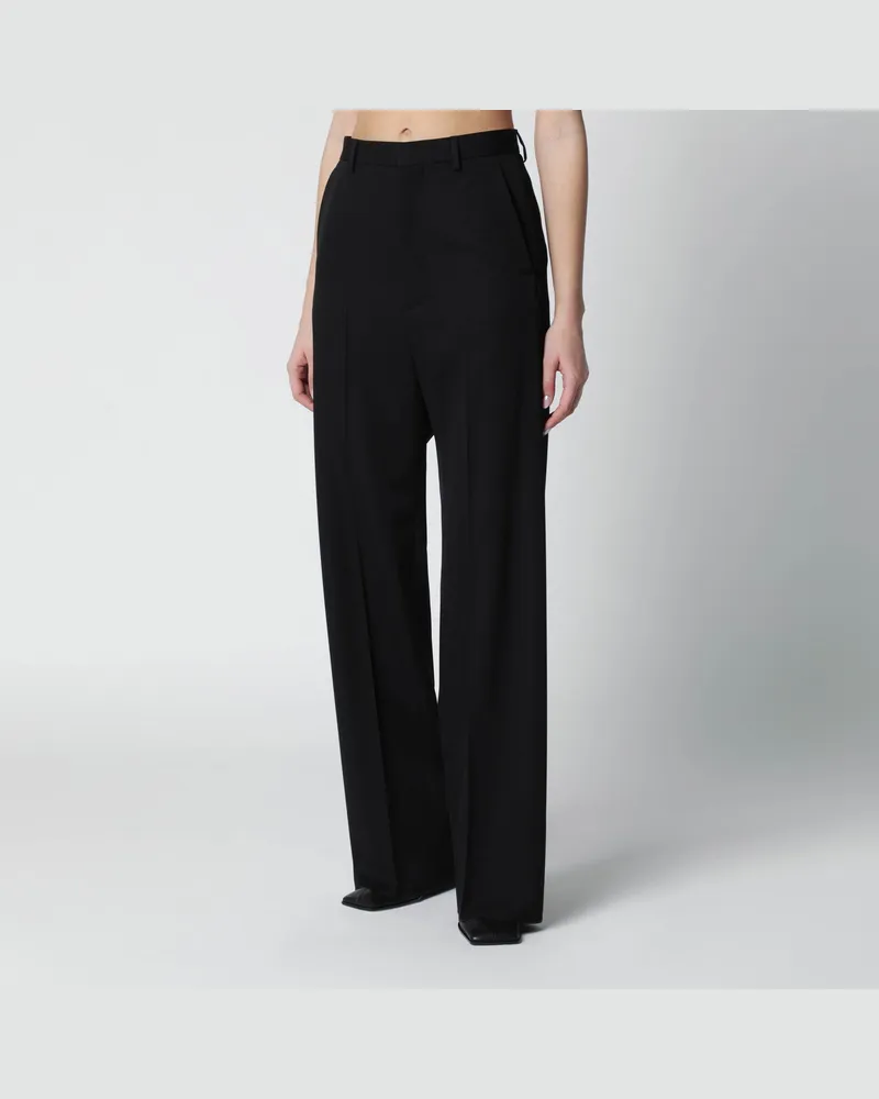 Balenciaga Schwarze Wollhose Black