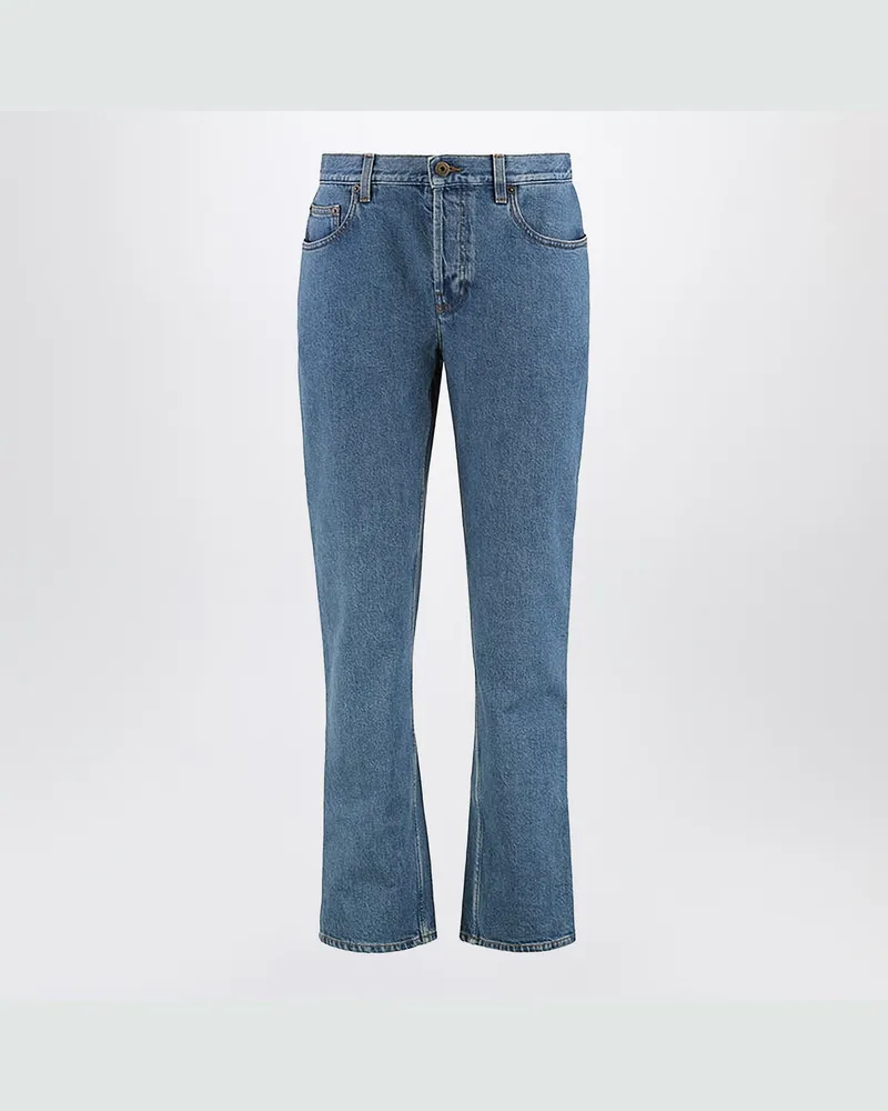 Burberry Gerade Jeans aus mittelblauem Denim Blue