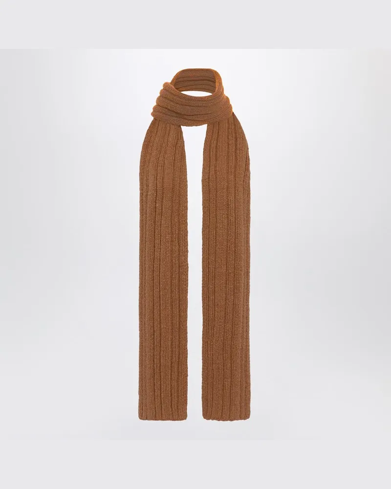 The Row Amios Schal aus braunem Wolle Beige