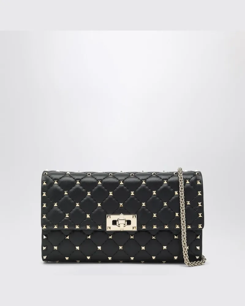 Valentino Garavani Rockstud Spike Umhängetasche schwarz Schwarz