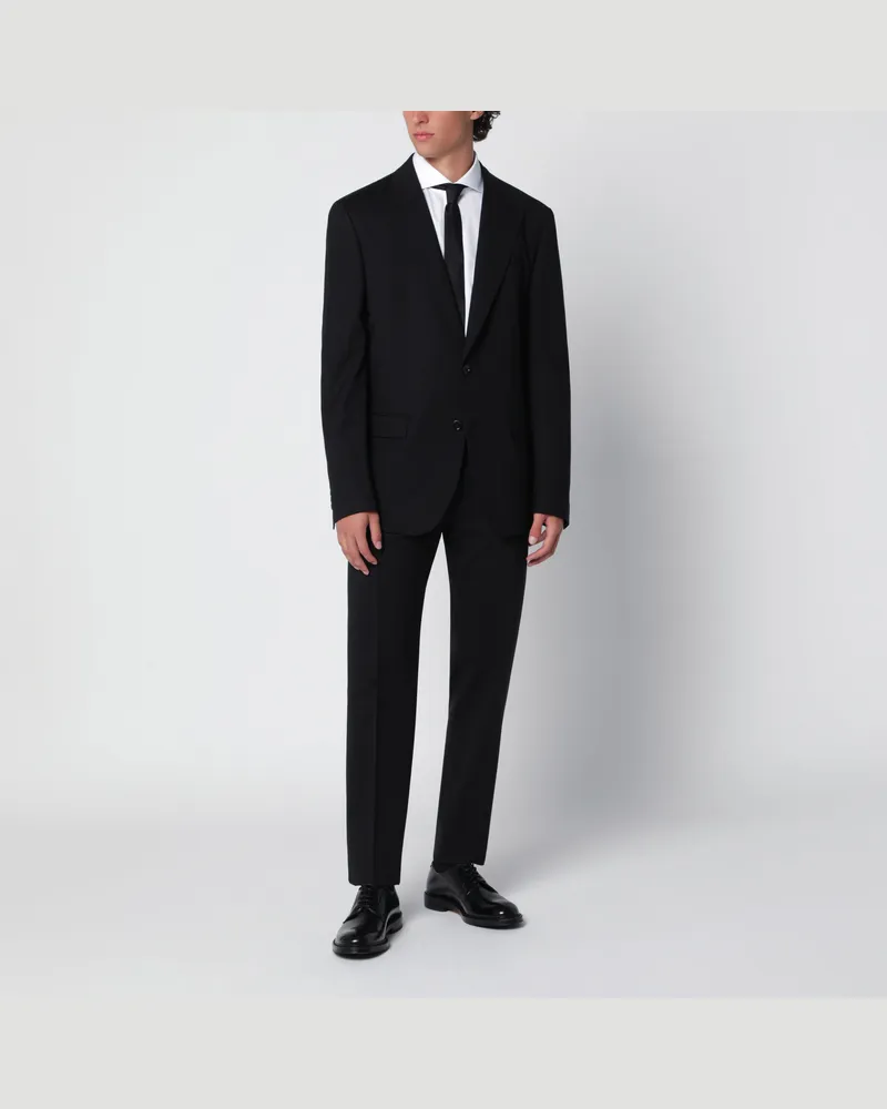 Dolce & Gabbana Martini Light Anzug schwarz aus Schurwollgabardine Black