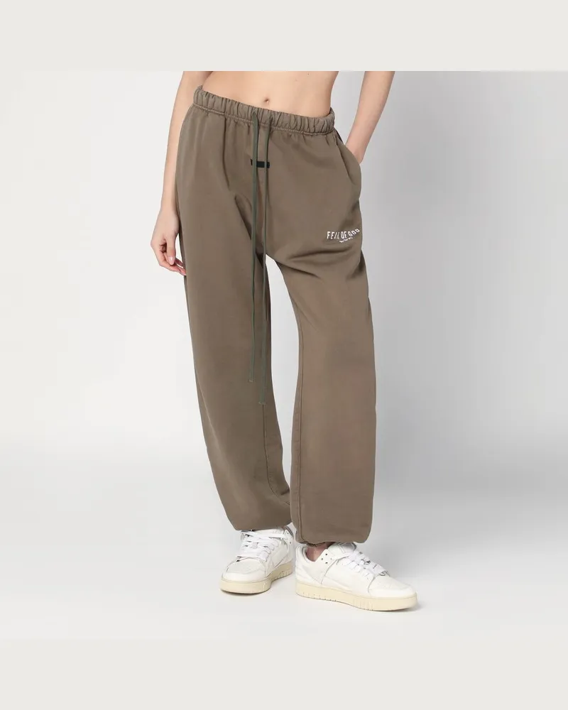 Fear of God Militärgrüne Jogginghose mit Logo Grün
