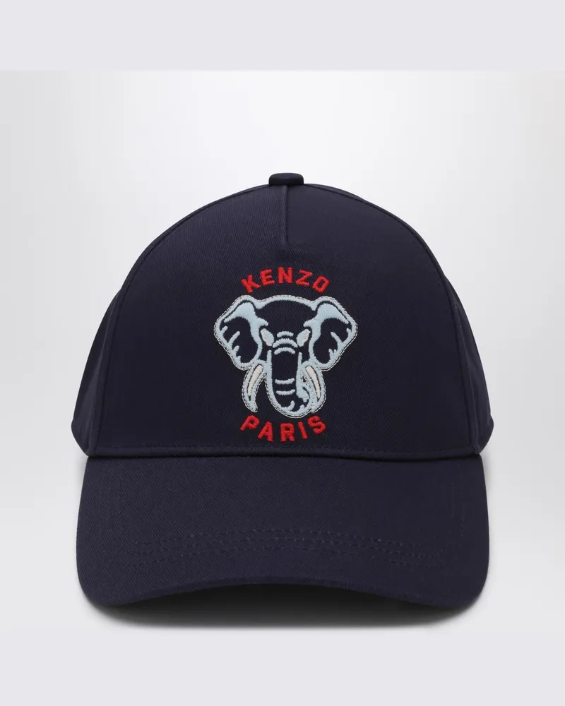 Kenzo Blaues Baseballcap mit Logo Blau
