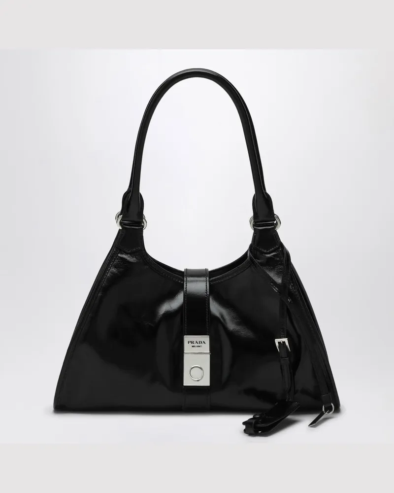 Prada Shoppingtasche mittelgroß schwarz Schwarz