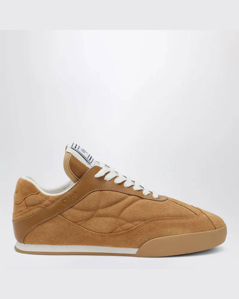 Chloé Kick Zimtbraune Turnschuhe aus Wildleder Braun