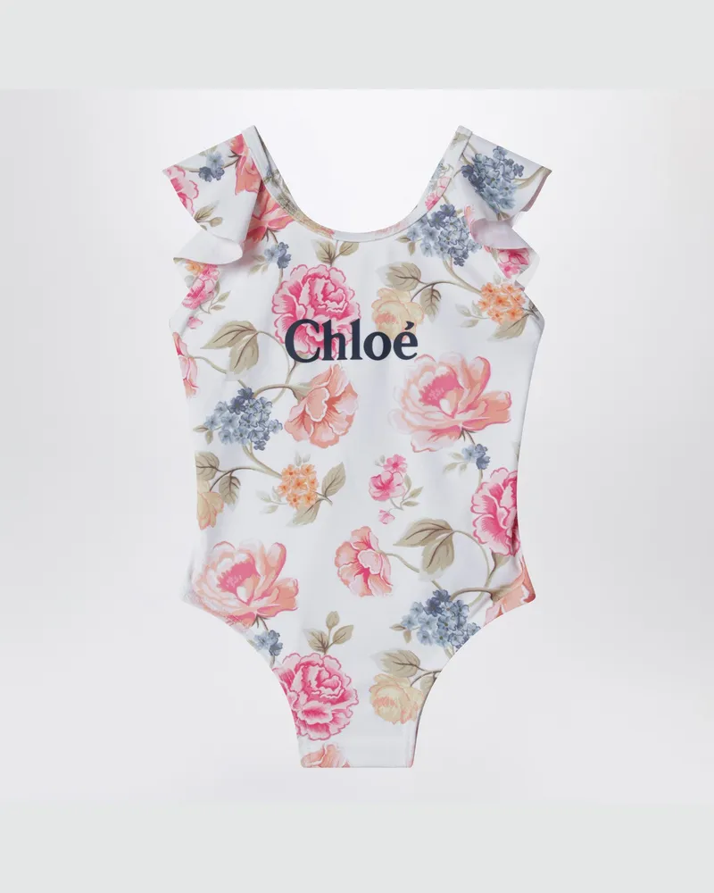 Chloé Badeanzug mit Blumenprint Multicolor