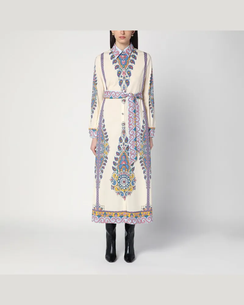 Etro Hemdkleid mit Paisley-Print aus Baumwolle Mehrfarbig