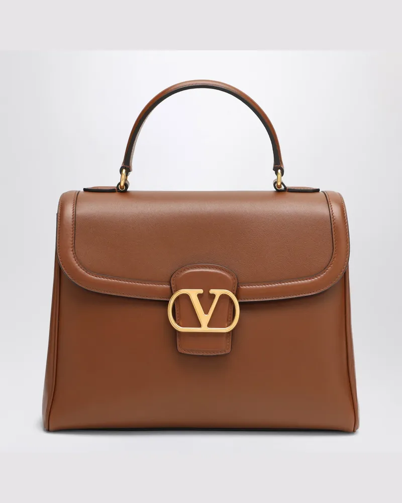Valentino Garavani Große Schultertasche 9TO5 Tabak Brown