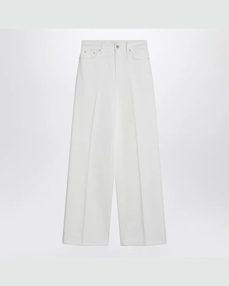 Totême Weiße Hose aus Bio-Baumwolle White