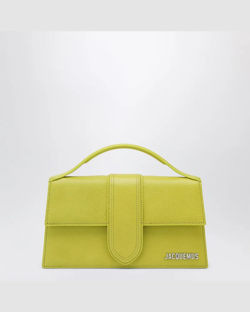 Jacquemus Le Grand Handtasche aus'säuregrünem Leder Yellow