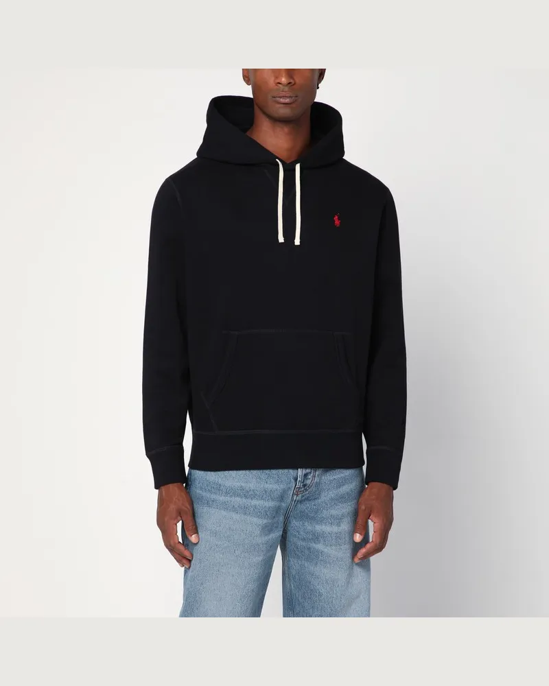 Ralph Lauren Schwarzes Sweatshirt aus Baumwollmischung Schwarz