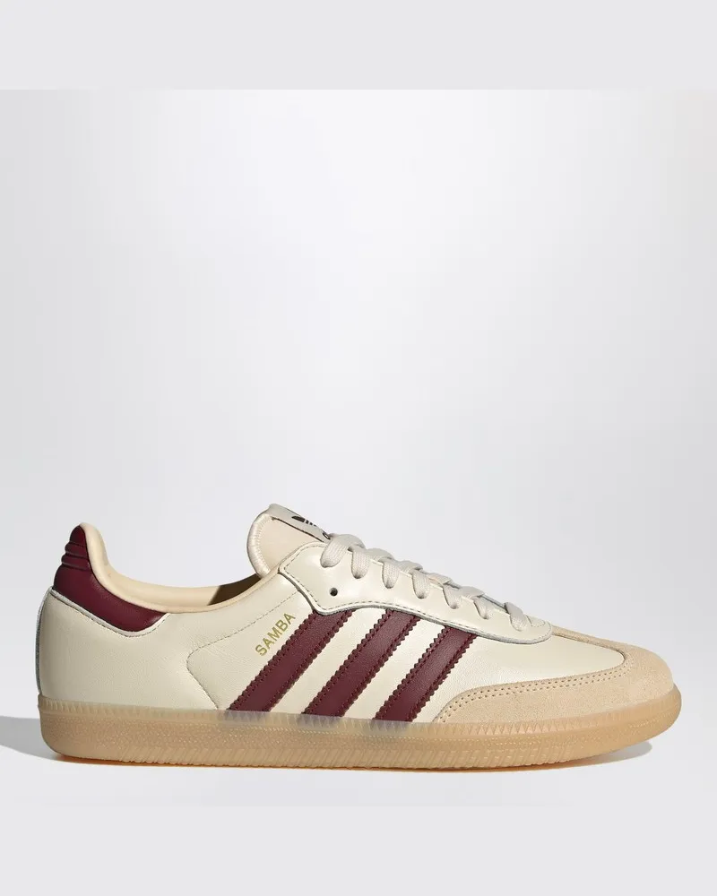 adidas Sneaker Samba OG Wonder White/Shadow Red/Gum Weiß