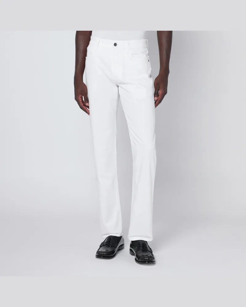 Loro Piana Weiße Baumwollhose Weiß