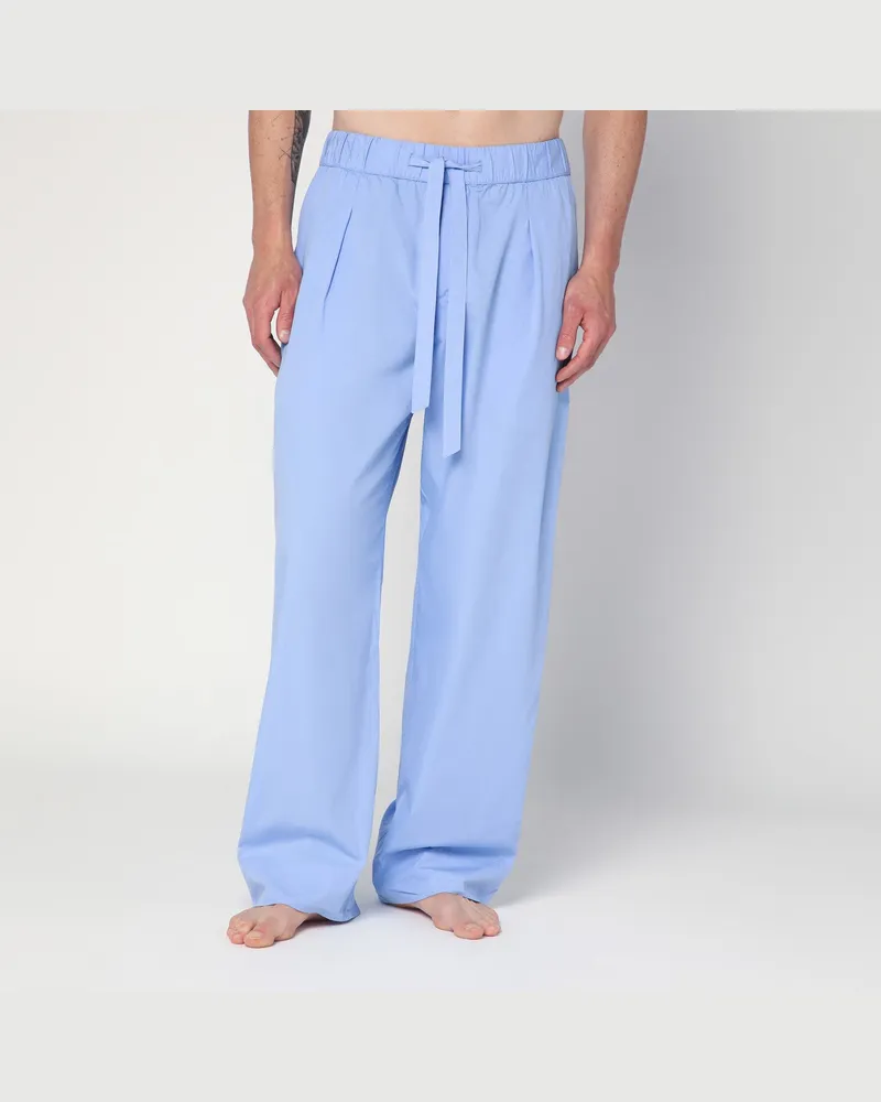 TEKLA Schlafanzughose in Kornblumenblau Blue