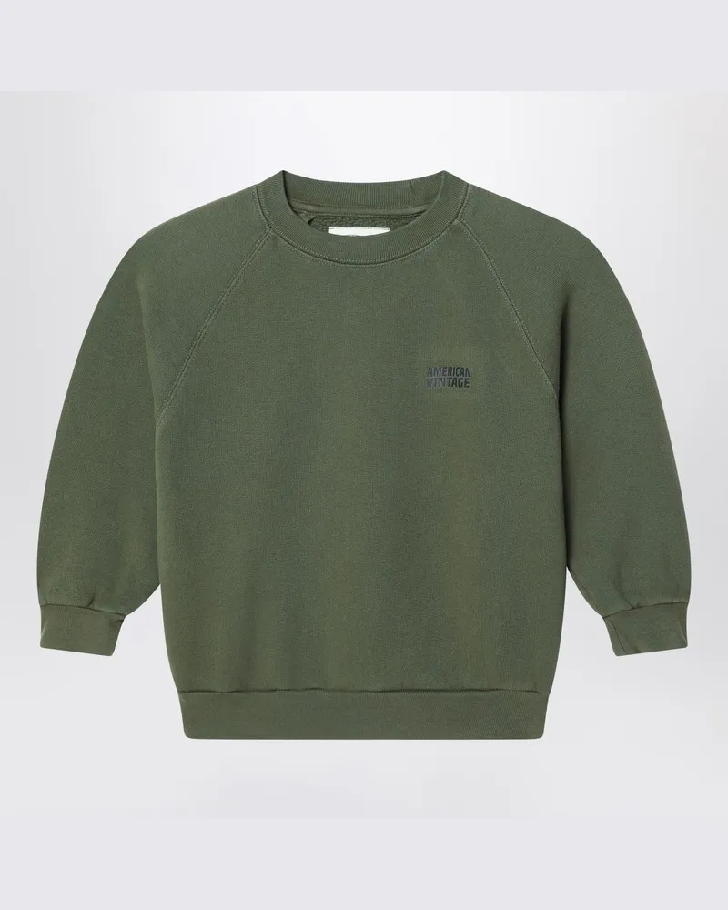 American Vintage Khakifarbenes Sweatshirt Izubird Grün