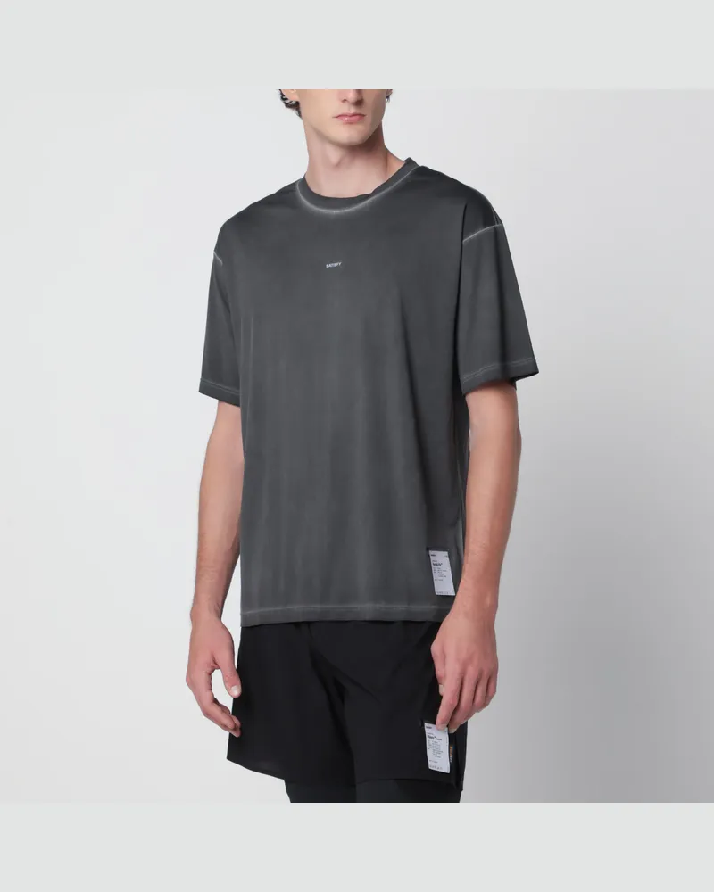 Satisfy T‑Shirt AuraLite Pigment Black Black