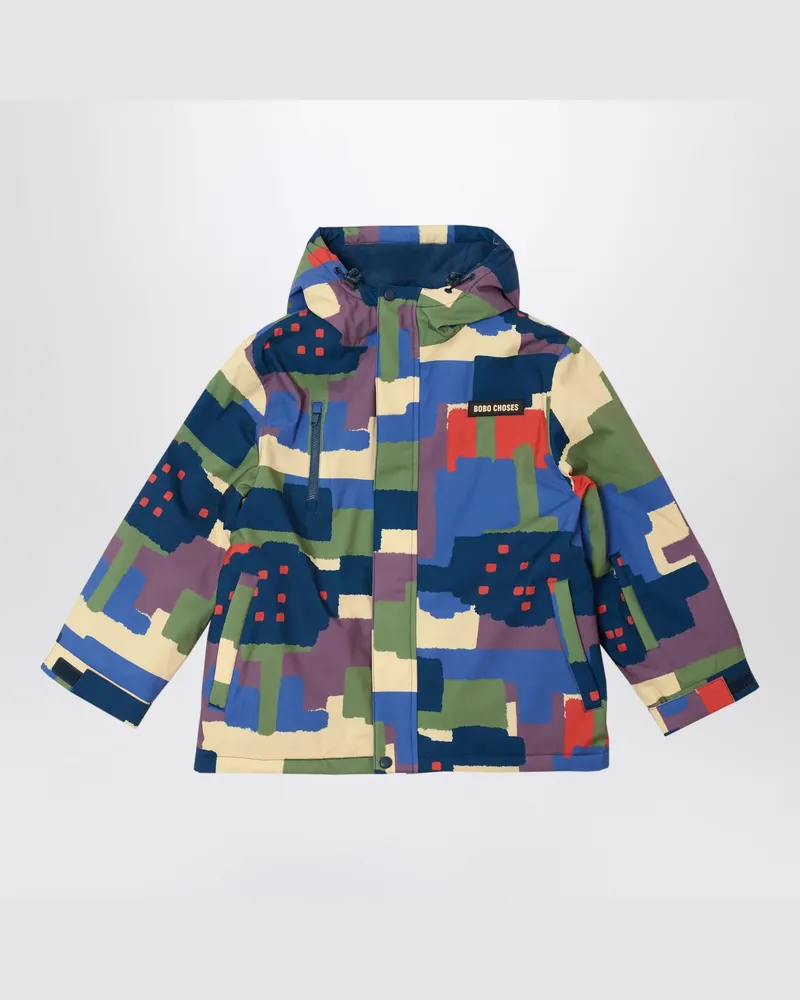 BOBO CHOSES Multicoloured ski windbreaker in recycled polyamide Multicolor