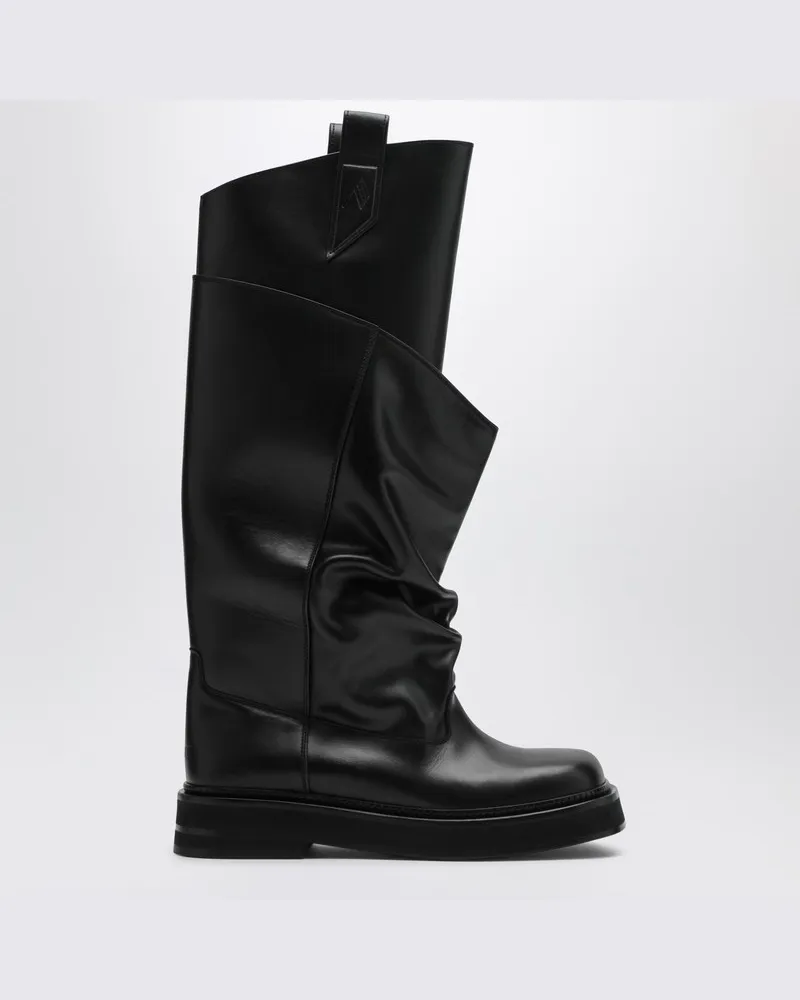 ATTICO Stiefel La Passeggiata aus schwarzem Leder Schwarz
