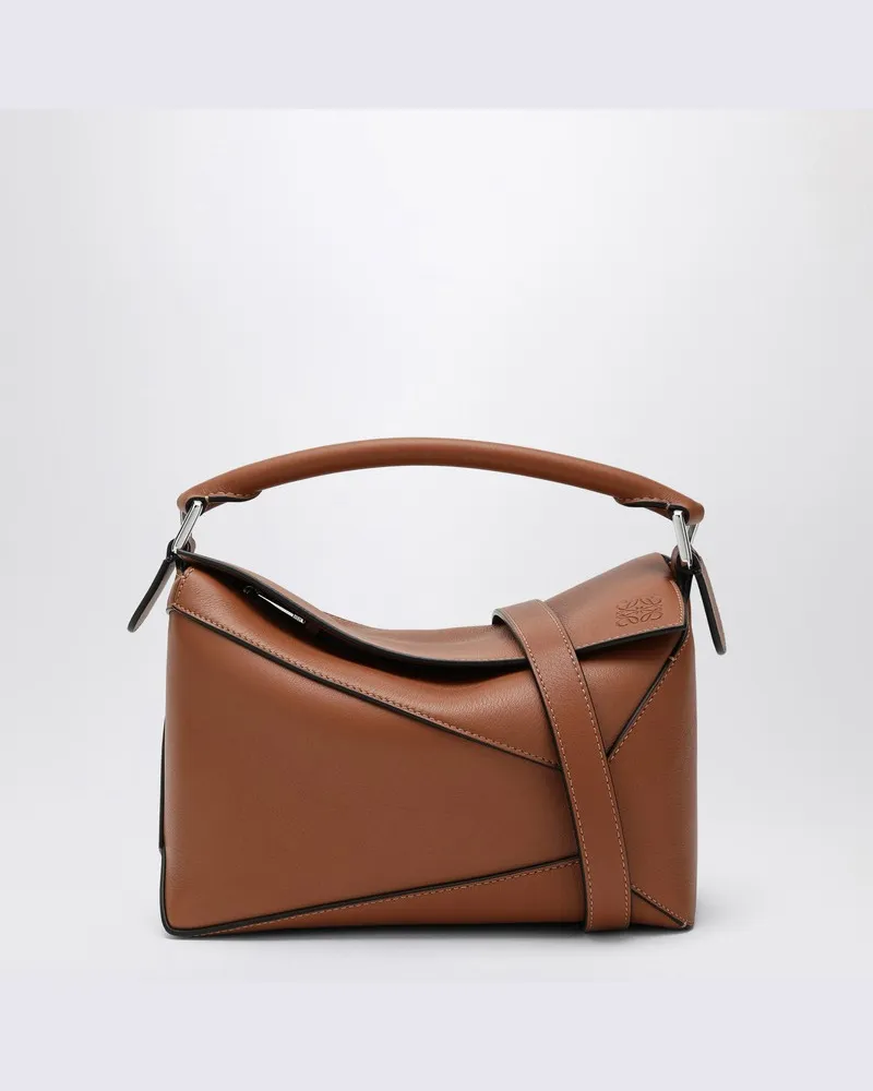 Loewe Kleine Hellbraune Tasche Puzzle Braun
