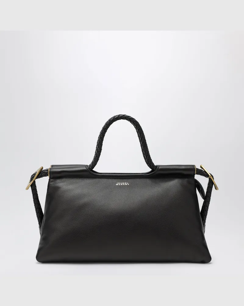 Isabel Marant Pipa M Tasche aus schwarzem Lammleder Black