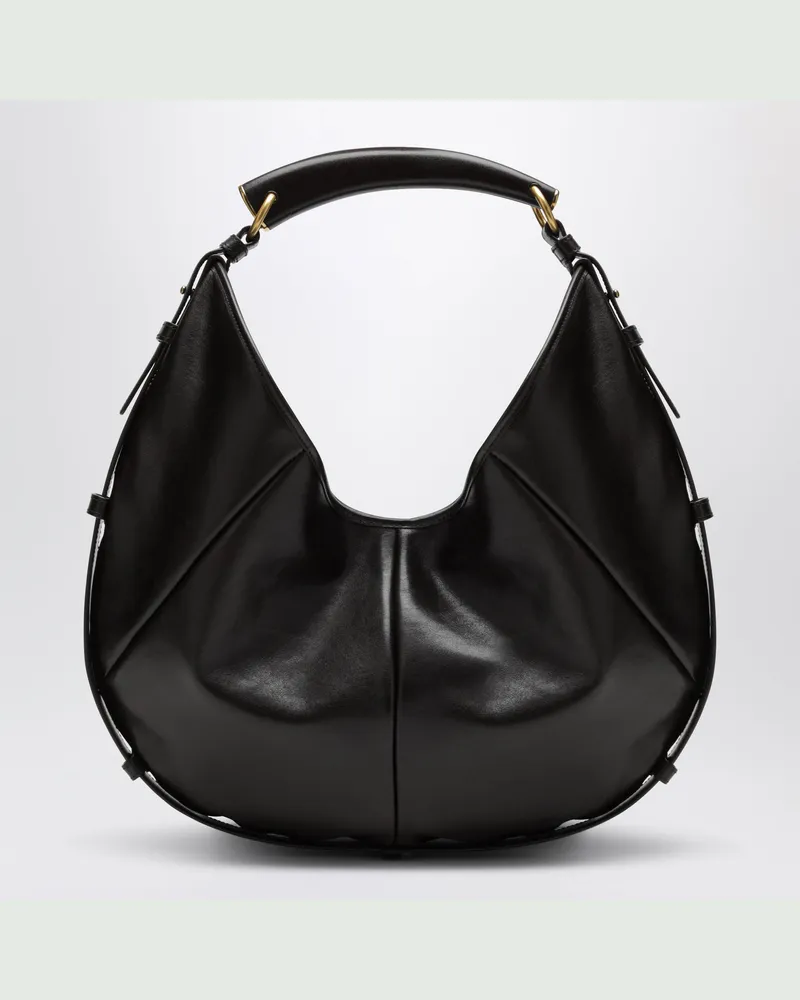 Saint Laurent Mombasa Hobo-Bag aus Kalbsleder, mittelgroß, braun Brown