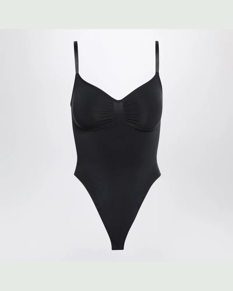 SKIMS Schwarzer Seamless Sculpt String-Body Black