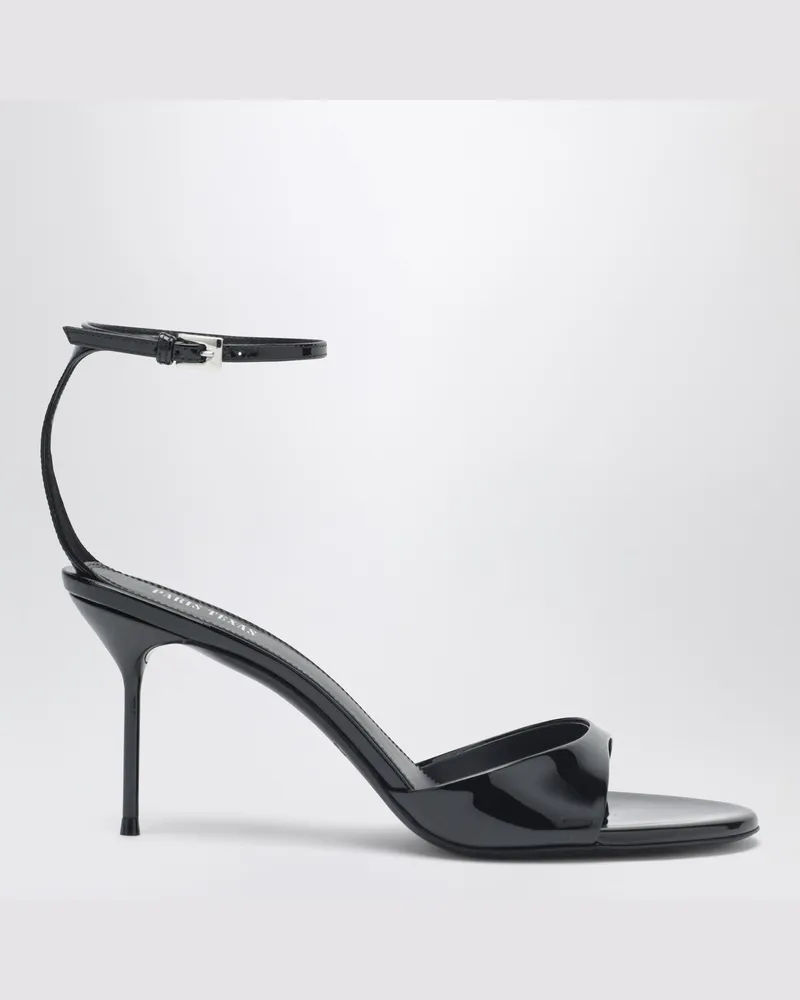 Paris Texas Lidia Sandale aus schwarzem Lackleder Black