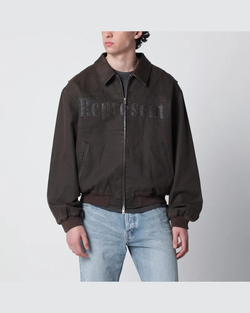 REPRESENT Roscoe Bomberjacke aus Canvas in Whiskyfarbe Brown
