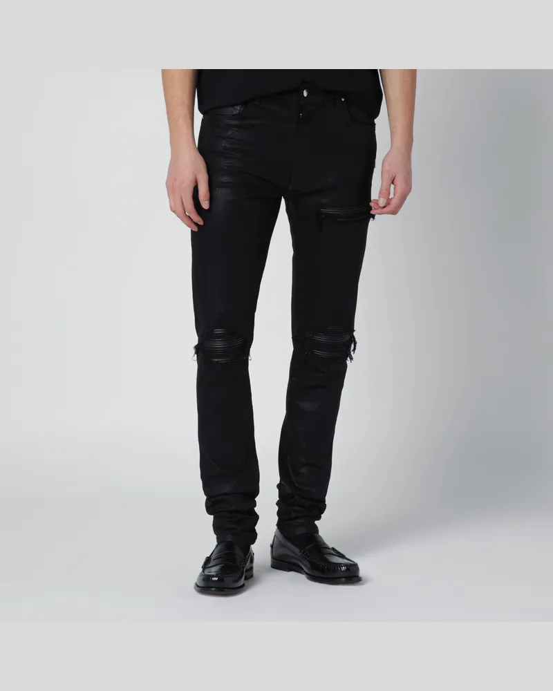 Amiri Schwarze Wax Skinny-Jeans Black