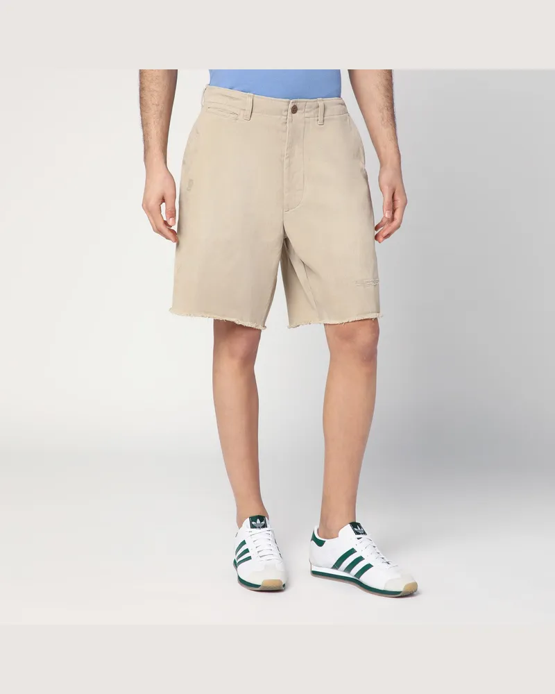 Ralph Lauren Beige Baumwoll-Shorts Big-Fit Beige