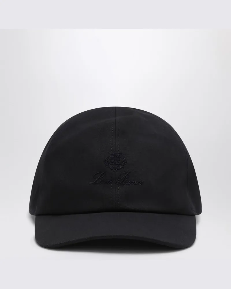Loro Piana Marineblaue Baseballmütze Blau