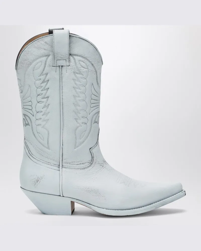Maison Margiela Schwarz-weiße Florence Cowboy-Stiefel Weiß