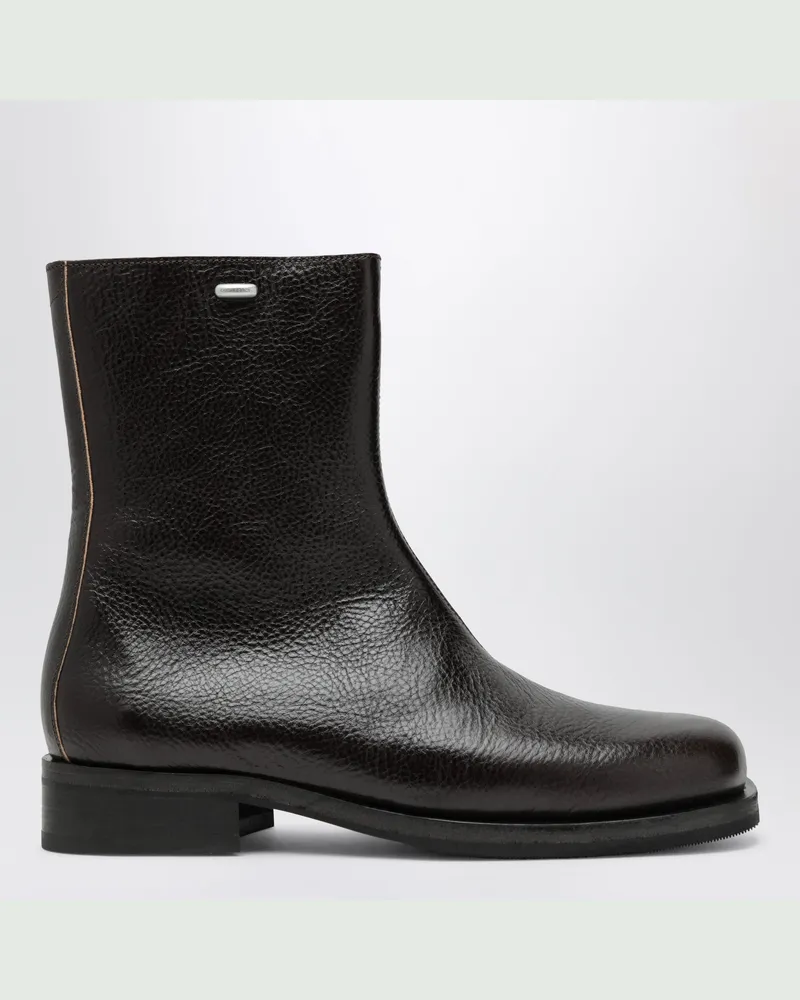 Our Legacy Camion Stiefel aus Leder in Deep Americano Brown