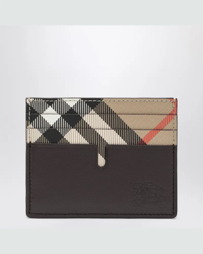 Burberry Pop Kartenetui in Beige mit Check-Muster Beige
