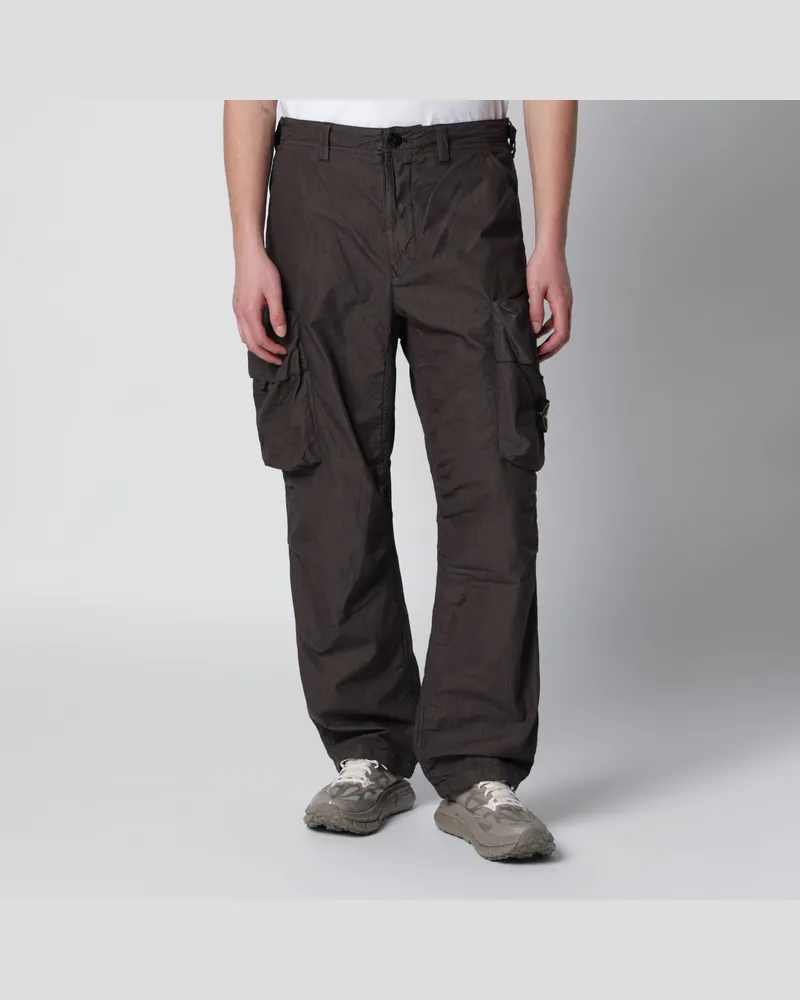 Stone Island Graue Cargo-Hose aus Baumwolle Grey