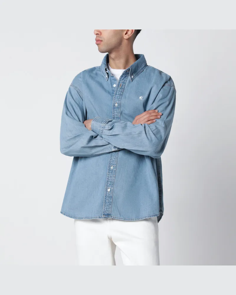 Carhartt WIP Lucas Hemd L/S Blau/Bleached 