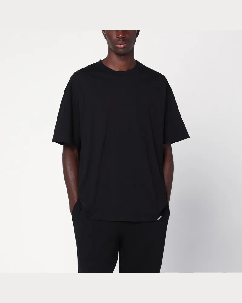 REPRESENT schwarzes Rundhals-T-Shirt Black