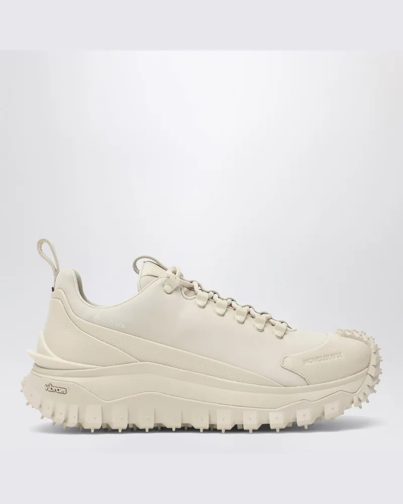 Moncler Sneaker Trailgrip GTX aus Nubuk und weißem Leder Weiß