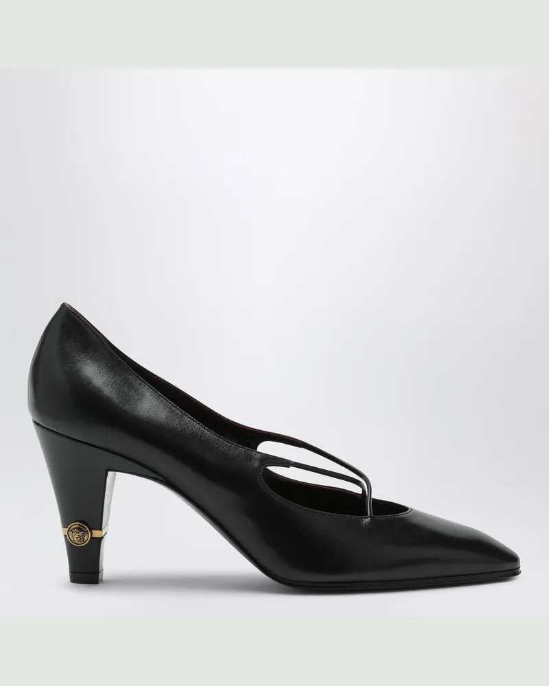 Versace Giulietta Pumps aus schwarzem Leder Black