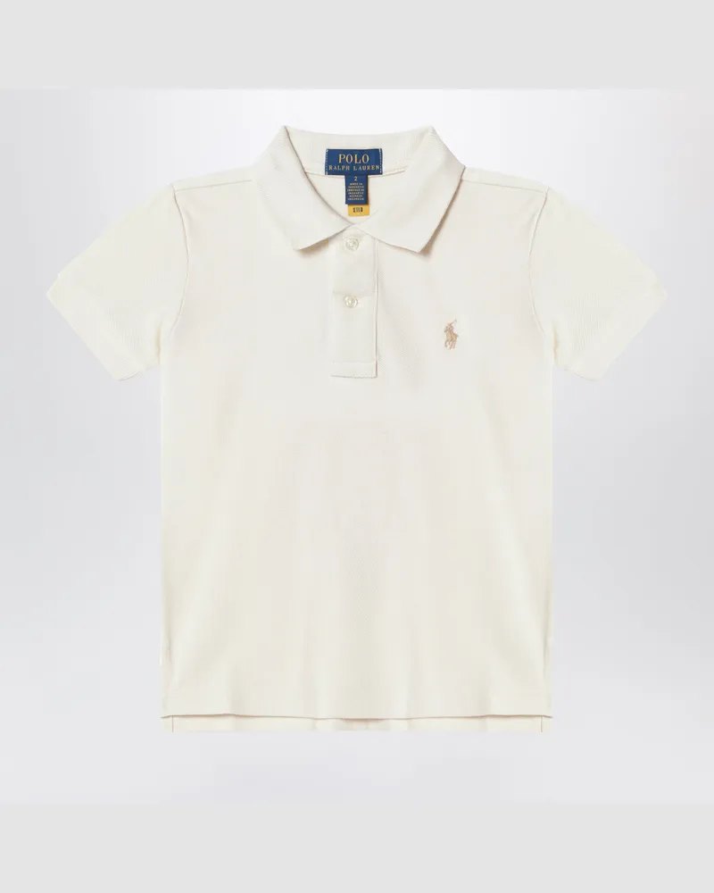 Ralph Lauren Cremefarbenes Baumwoll-Polohemd Beige