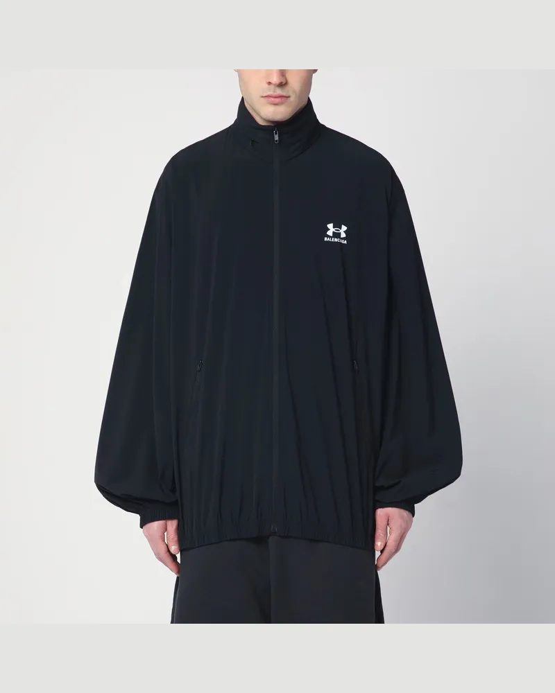 Balenciaga Schwarze Windjacke Collab Under Armour Schwarz
