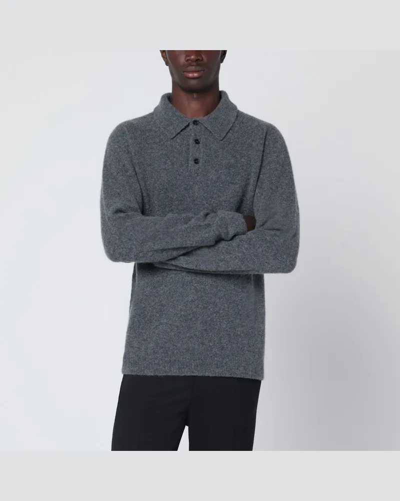 Roberto Collina Anthrazitgrauer Pullover aus Kaschmirmischung Grau