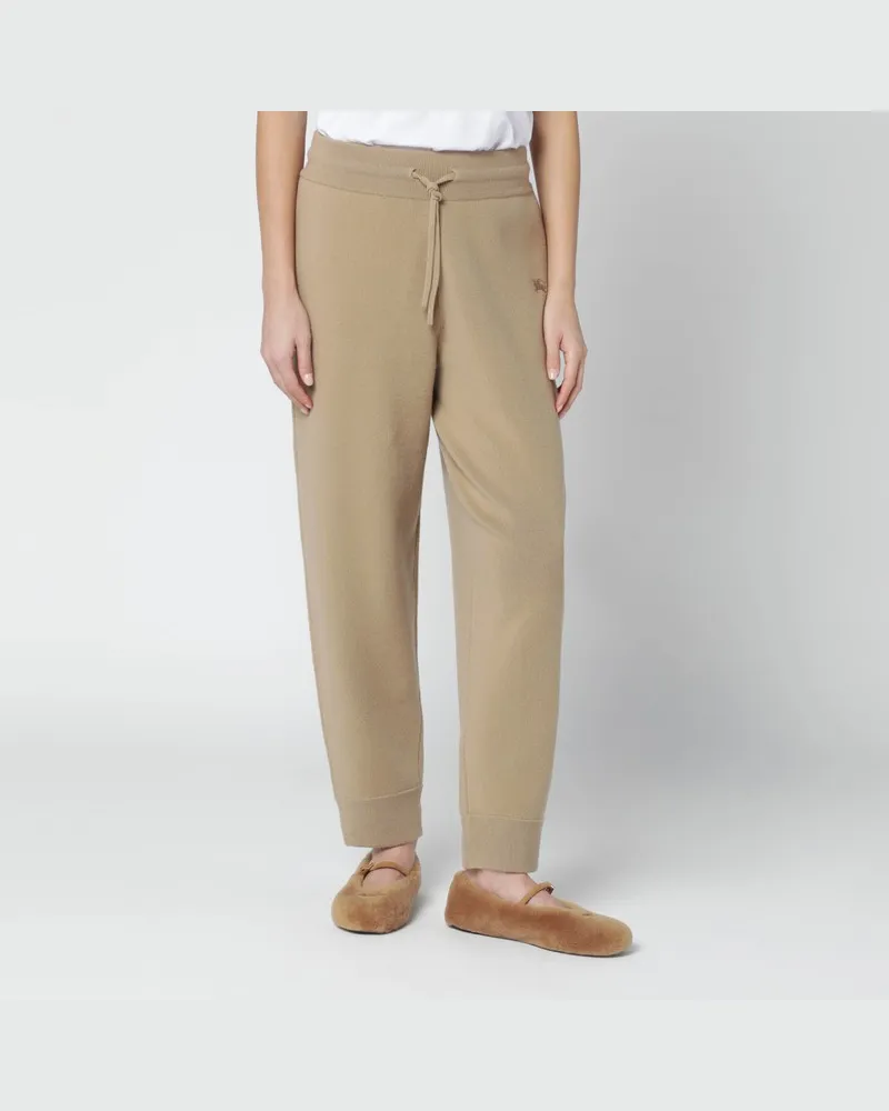 Burberry Beige Jogginghose aus Kaschmirmix Braun