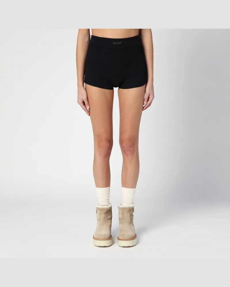 Fear of God Schwarze Shorts mit Honeycomb-Struktur Schwarz
